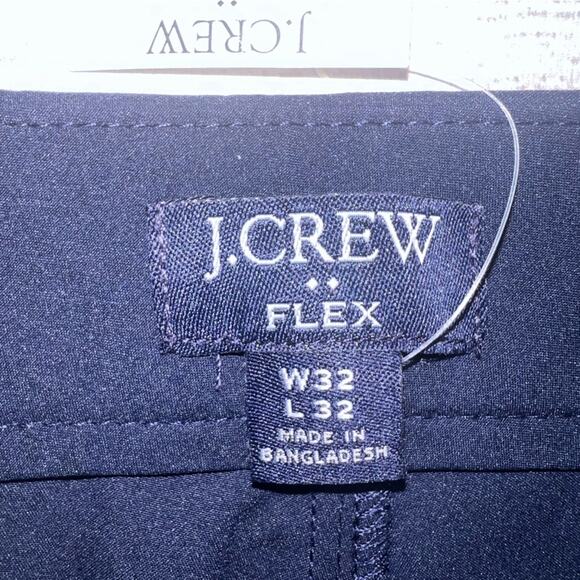 J. Crew NWT Men's Slim-Fit Tech Pants with Stretch Navy Blue Size 32 x 32 - Picture 10 of 14